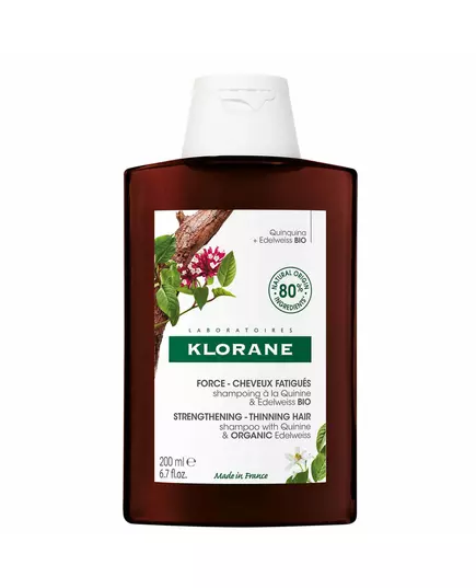 Klorane Klorane Quinine & Edelweiss Haarbehandlung Shampoo Zur Stärkung Für dünner werdendes Haar, 200 ml