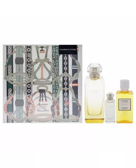 Set Hermes: Un Jardin A Cythere Eau De Toilette For Women 85 ml + Un Jardin A Cythere Eau De Toilette For Women 7.5 ml + Un Jardin A Cythere Shower Gel For All Skin Types, 3 pièces