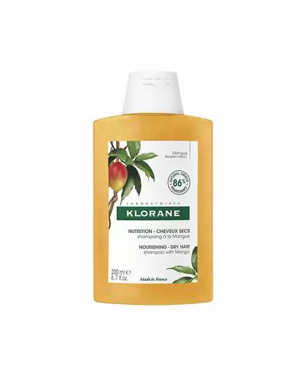 Klorane Mango Butter Nutrition Mango-Butter Haarshampoo Nähren, 200 ml