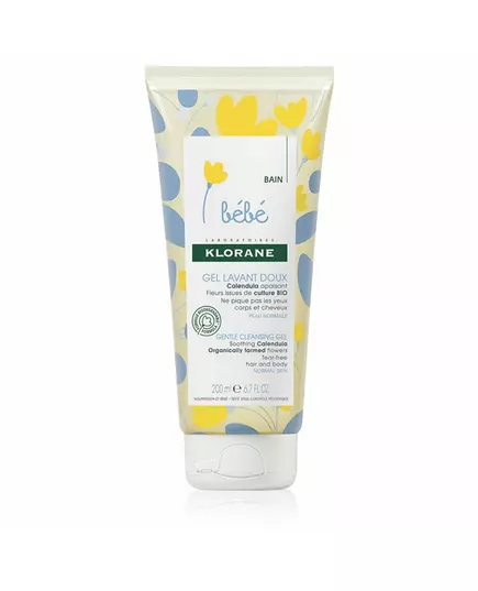 Klorane Baby Ringelblumenextrakt Sanfte Reinigung Reinigungsgel Für Haar & Körper, 200 ml