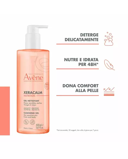 Avene XeraCalm Nutrition Reinigungsgel, 500 ml, Bild 2
