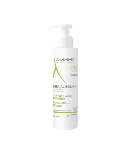 A-Derma DERMALIBOUR+ gel cica-nettoyant, 200 ml