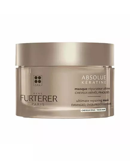 Rene Furterer Absolue Keratine À base de plantes Masque crème pour traitement des cheveux Réparations, 200 ml