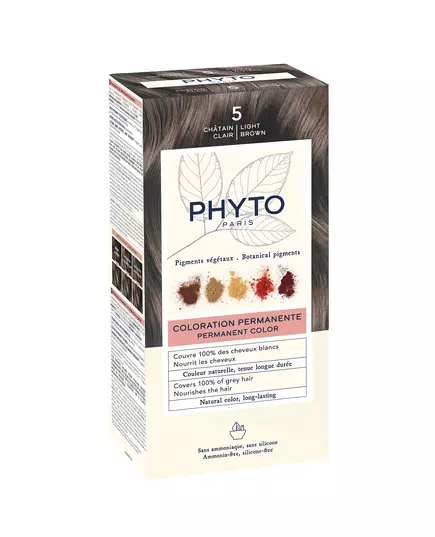 PHYTOCOLOR #5-castaño claro 4 u, 50 ml