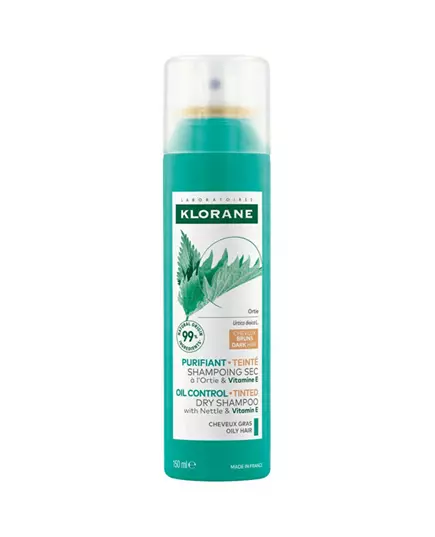 Klorane Nettle Enthält Vitamin E Haarfarben-Shampoo Für dunkles Haar, 150 ml
