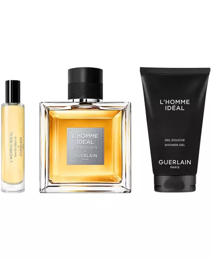 Set Guerlain: L'Homme Ideal Eau De Toilette For Men 100 ml + L'Homme Ideal Eau De Toilette For Men 10 ml + L'Homme Ideal Hydrating Shower Gel All Skin Types, 3 pièces