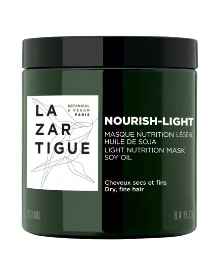 Lazartigue Nourish-Light Vegan Haarbehandlungs-Crememaske Feuchtigkeitsspendend Nach dem Shampoo, 250 ml
