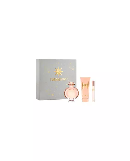 Set Paco Rabanne: Olympea Eau De Parfum For Women 80 ml + Olympea Eau De Parfum For Women 10 ml + Olympea Body Lotion, 3 pièces