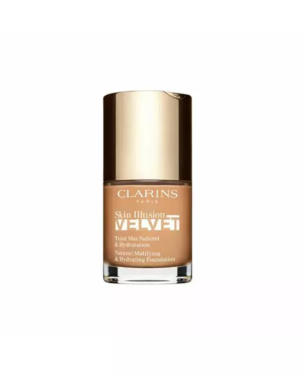 Clarins Skin Illusion Velvet Matt natürlicher Finish Flüssige Grundierung 108.5W Cashewnuss, 30 ml