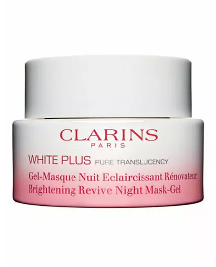 Clarins White Plus Revitalisant Éclaircissant Masque en gel Visage Cou Décolleté, 50 ml