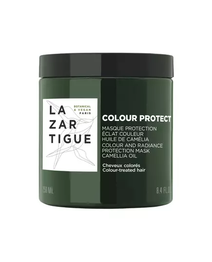 Lazartigue Color Protect Huile de camélia Masque crème pour traitement des cheveux Protection des couleurs, 250 ml