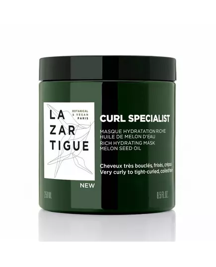 Lazartigue Curl Specialist Masque crème pour traitement des cheveux Hydratation, 250 ml