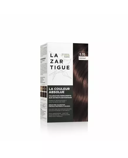 Lazartigue LA COULEUR ABSOLUE ammoniakfreie permanente Haarfarbe #5.35 1 Stück, 143 ml