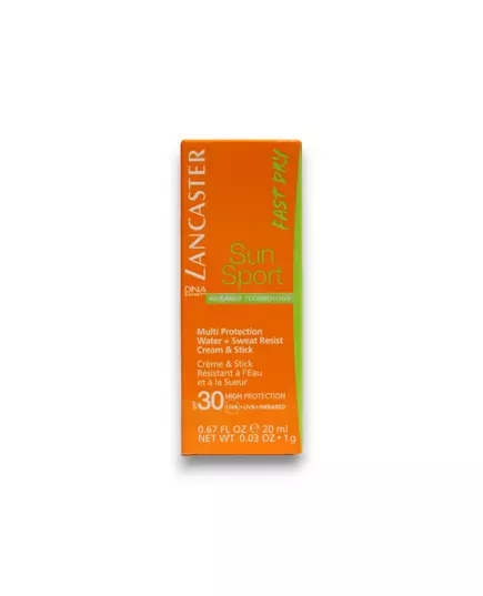 Lancaster Sun Sport Wasserdicht Sonnenschutzstift SPF 30, 20 ml, Bild 2