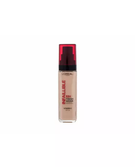 L'Oreal Paris Infaillible 24h Fresh Wear Port toute la journée Fond de teint liquide 110 Rose Vanille SPF 25, 30 ml
