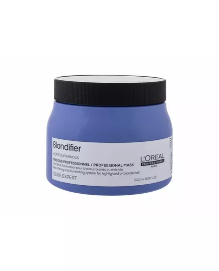 L'Oreal Professionnel Serie Expert Blondifier Acai-Polyphenole Haarbehandlungs-Crememaske Neubeschichtung und Beleuchtung, 500 ml