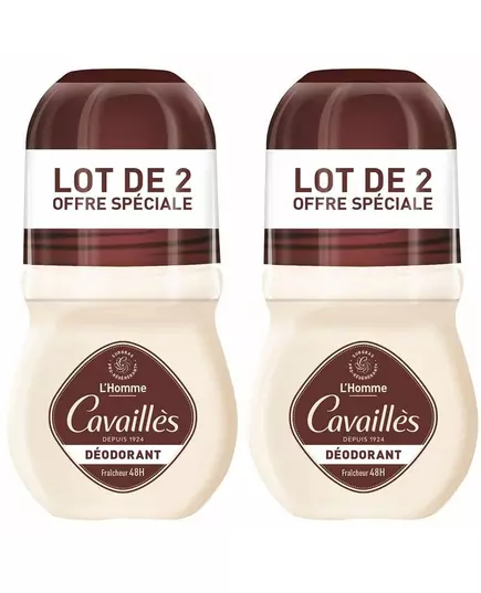 Duo Set Roge Cavailles L'Homme 48h Protection Deodorant-Roll-On Für Männer 2 stk, 2 × 50 ml, Bild 2