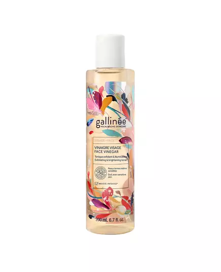 Gallinee Microbiome Skincare Vinaigre Tonifie/Apaisse & Illumine Lotion tonique Pour le visage, 200 ml