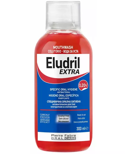 Eludril Bain de bouche Antibacterial, 300 ml