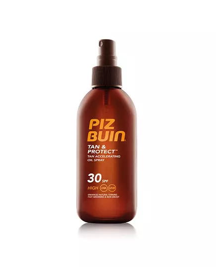 Piz Buin Tan & Protect Beschleunigt die natürliche Bräunung Bräunungsöl SPF 30, 150 ml