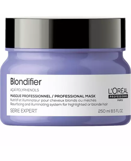 L'Oreal Professionnel Serie Expert Blondifier Acai-Polyphenole Haarbehandlungs-Crememaske Neubeschichtung und Beleuchtung, 250 ml