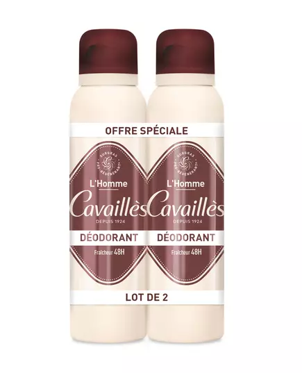 Duo Set Roge Cavailles L'Homme 48h Protection Deodorant Spray Für Männer 2 stk, 2 Stück