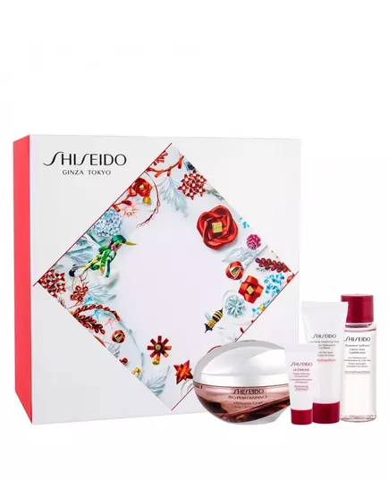 Ginza Tokyo Set Shiseido: Bio-Performance - Liftdynamic Lifting Cream For Face 50 ml + Benefiance Cleansing Cleansing Foam 15 ml + Bio-Performance Softening Lotion For Face 30 ml + Ultimune Antioxidants Hydrating & Repairing Day & Night Serum For