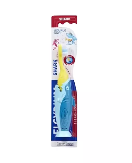 Elgydium Kids Shark Brosse à dents Bleu