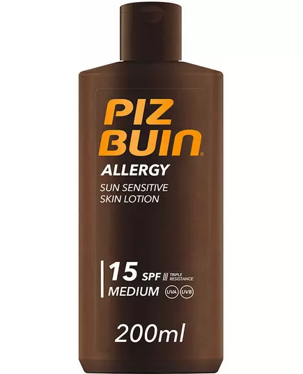 Piz Buin Allergy Protection solaire Lotion solaire SPF 15 protection UVA/UVB, 200 ml