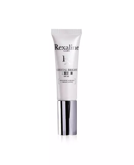 Rexaline Crystal Bright Hyaluronsäure + 3 helle Wirkstoffe Erleuchtend Creme-Grundierung, 30 ml