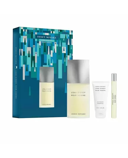 Set Issey Miyake: L'Eau D'Issey Pour Homme Eau De Toilette For Men 125 ml + L'Eau d'Issey Moisturizing Shower Gel For All Skin Types 50 ml + L'Eau d'Issey Eau De Toilette For Women, 3 pièces