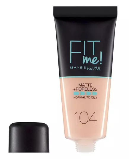Maybelline Fit Me Matte + Poreless Fond de teint liquide 104 Ivoire doux, 30 ml, image 2