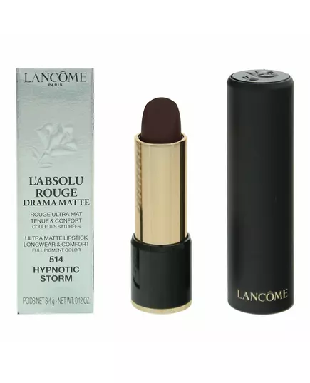 Lancome L'Absolu Rouge Drama Matte Matt Creme-Lippenstift 514 Hypnotischer Sturm, 3,4 g
