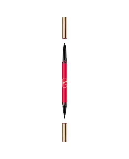 Valentino Twin Liner Double terminaison Crayon eyeliner en gel 02 Noir & Rosso, 8 g
