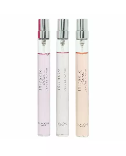 Miracle Set Lancome: Miracle Blossom Eau De Parfum For Women 10 ml + Miracle Eau De Parfum For Women 10 ml + Miracle Secret Eau De Parfum For Women, 10 ml