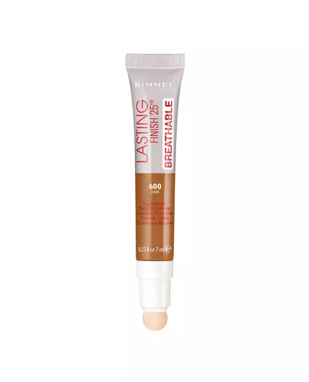 Rimmel London Lasting Finish Natürliche mittlere Deckkraft Creme-Concealer 600 Dunkel, 7 ml