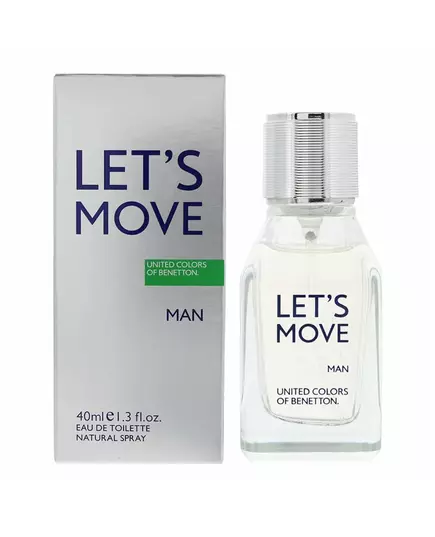 Benetton Let's Move Eau de Toilette Für Männer, 40 ml, Bild 2