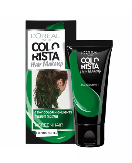 L'Oreal Paris Colorista Hair Makeup Semi-permanente Haarfarbe #GREENHAIR, 30 ml