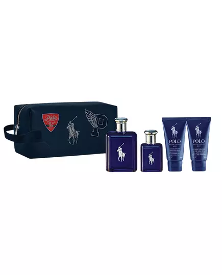 Set Ralph Lauren: Polo Blue Eau De Toilette For Men 125 ml + Polo Blue Eau De Toilette For Men 40 ml + Polo Blue Shower Gel & Shampoo 2-In-1 50 ml + Polo Blue Moisturizing After-Shave Balm, 125 ml