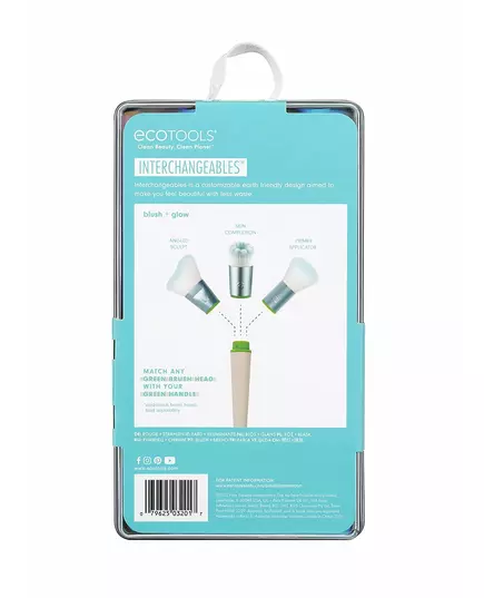 Interchangeables Set EcoTools: Interchangeables Foundation Brush + Interchangeables Blending Blush Brush + Interchangeables Angled Cut Blush Brush, image 5