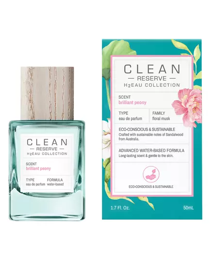 Clean H2Eau Brilliant Peony Eau de Parfum Unisex, 50 ml, Bild 3