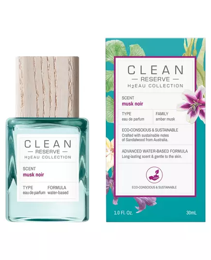 Clean H2Eau Musk Noir Eau de Parfum Unisexe, 30 ml, image 3