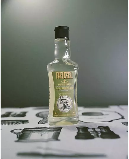 Reuzel Reuzel Huile d'arbre à thé Shampooing après-shampooing & gel douche 3-en-1 Hydratant, 350 ml, image 5