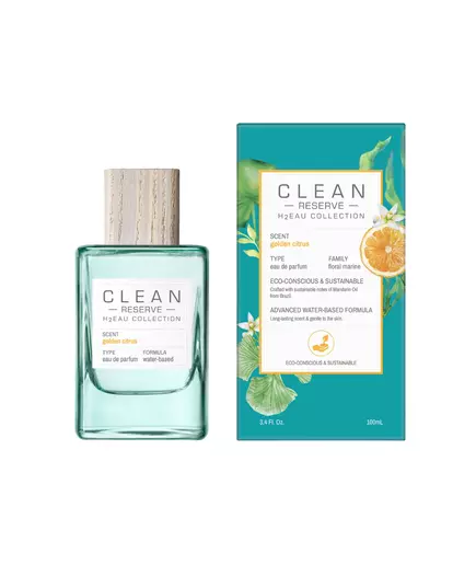 Clean H2Eau Golden Citrus Eau de Parfum Unisex, 100 ml, Bild 3