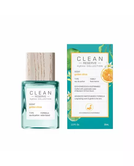 Clean H2Eau Golden Citrus Eau de Parfum Unisex, 30 ml, Bild 3