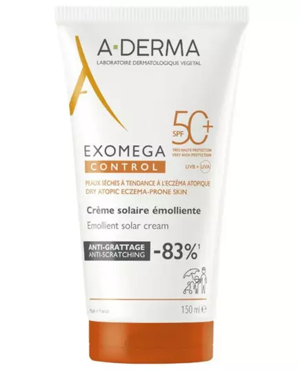 A-Derma EXOMEGA CONTROL crème solaire émolliente SPF50+, 150 ml, image 5