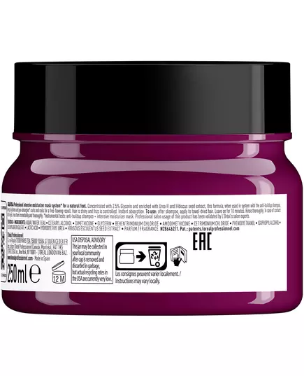 L'Oreal Professionnel Serie Expert Curl Expression Glycerin 2 5% + Harnstoff H + Hibiskussamen Haarbehandlungs-Crememaske Intensive Feuchtigkeitspflege, 250 ml, Bild 3