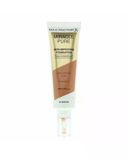 Max Factor Miracle Pure Fond de teint liquide & sérum 2-en-1 Moka 93 SPF30, 30 ml
