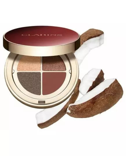 Clarins Ombre 4 Colour Lidschattenpalette 10 Ahorngradierung 4, 4 × 4,2 g