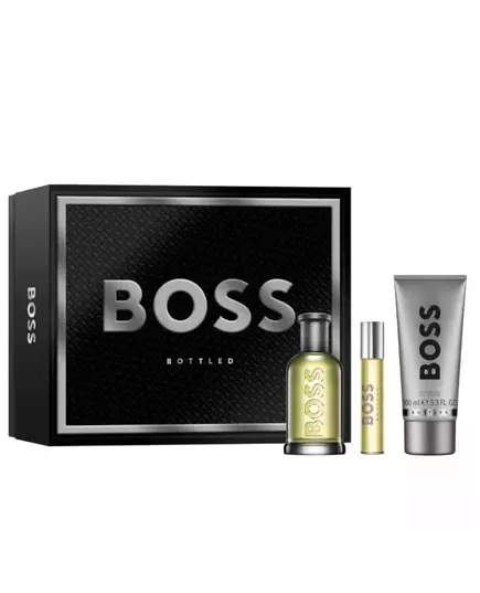 Set Hugo Boss: Boss Bottled Eau De Toilette For Men 100 ml + Boss Bottled Eau De Toilette For Men 10 ml + Boss Bottled Cleansing Shower Gel For All Skin Types, 100 ml
